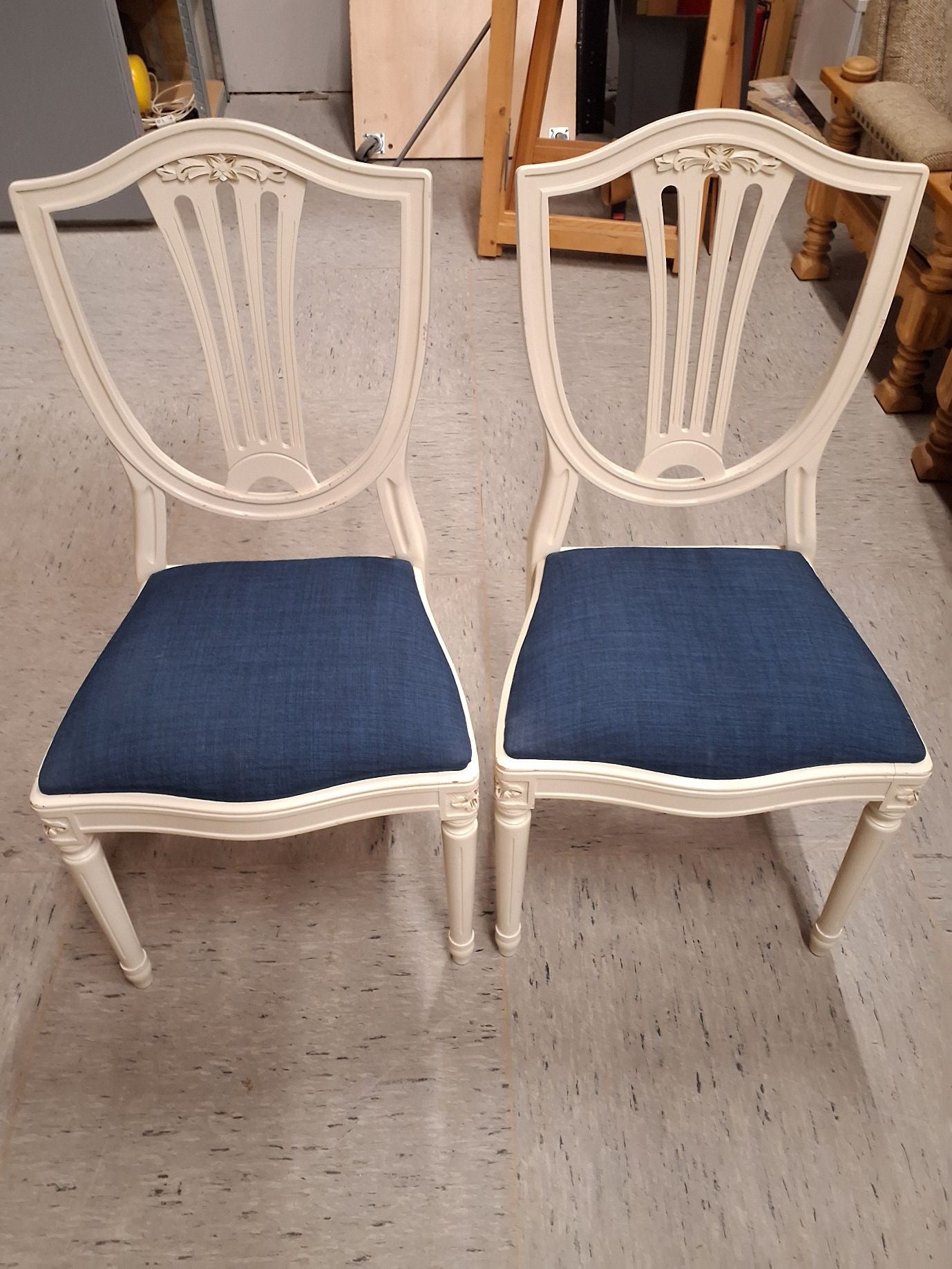 Vintage Spisebord m udtræk og stole